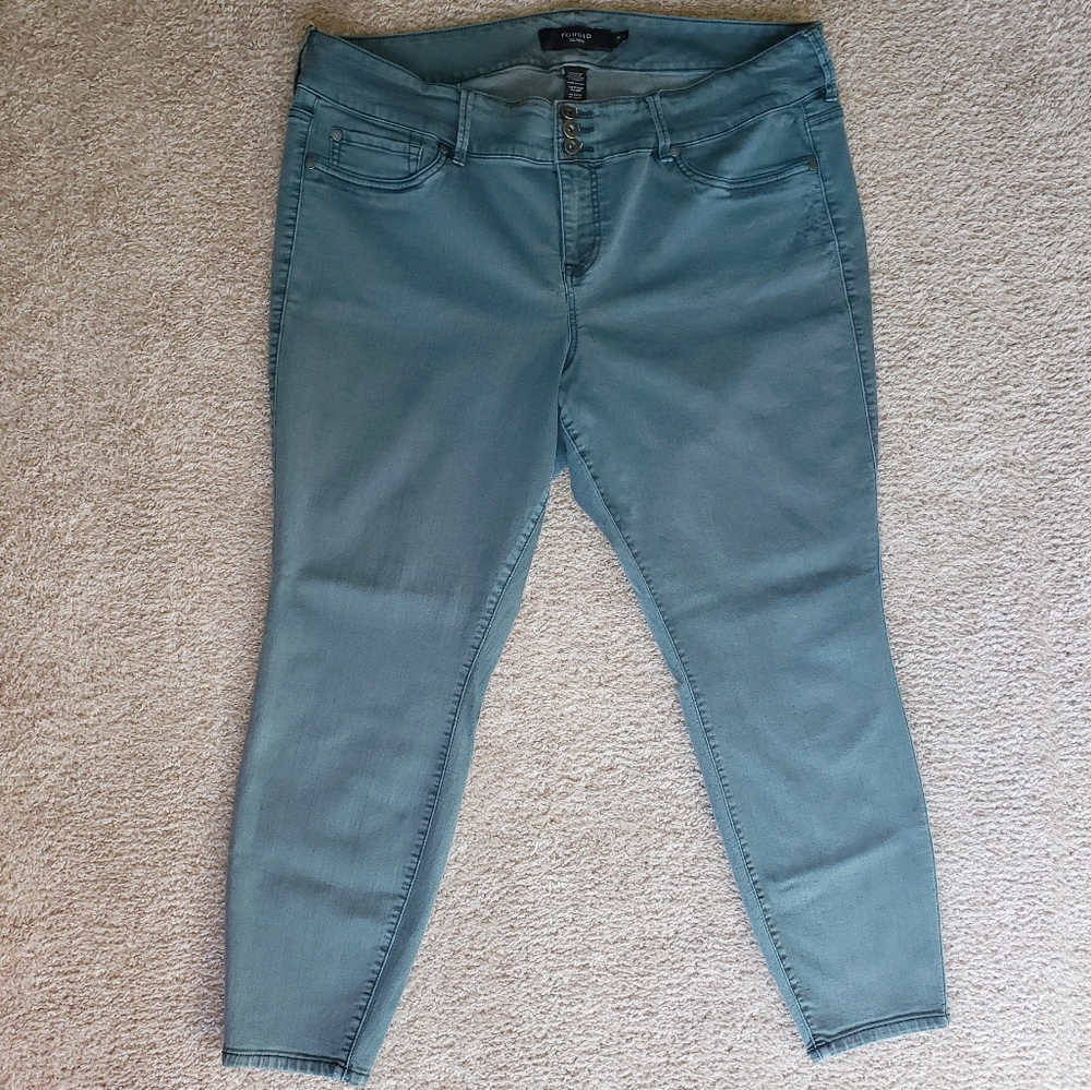 Torried Teal Super Stretch Skinny Jeans / Jeggings